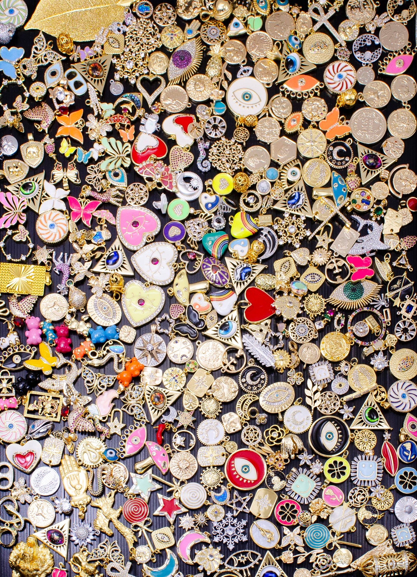 Random Bulk Gold Charm Assorted Mix Bar Charm Supply