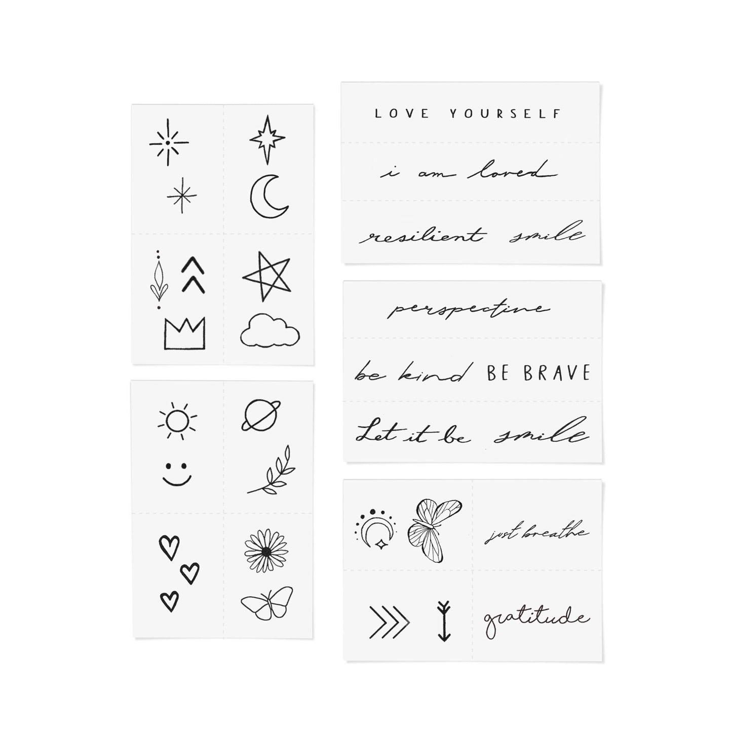 Forever Favorites Temporary Tattoo Pack INKED by Dani