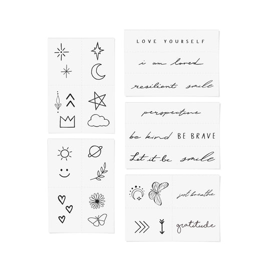 Forever Favorites Temporary Tattoo Pack INKED by Dani