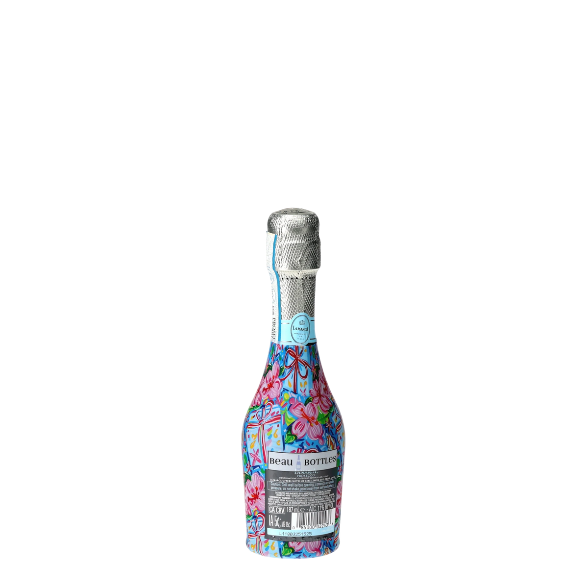 Beau Bottles Happy Birthday Brushed Presents - MINI Prosecco Collection - Set of 6 (Wraps Only)