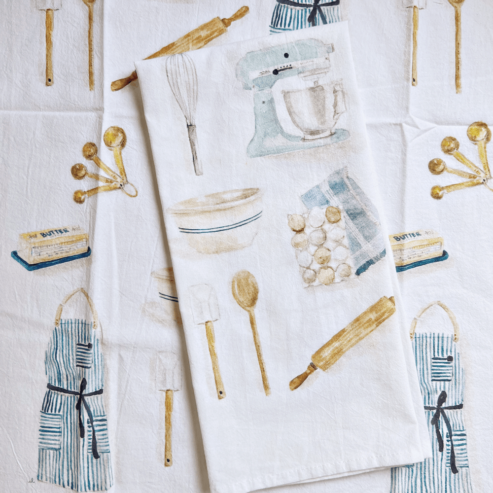 Baking tea towel emily lex studio
