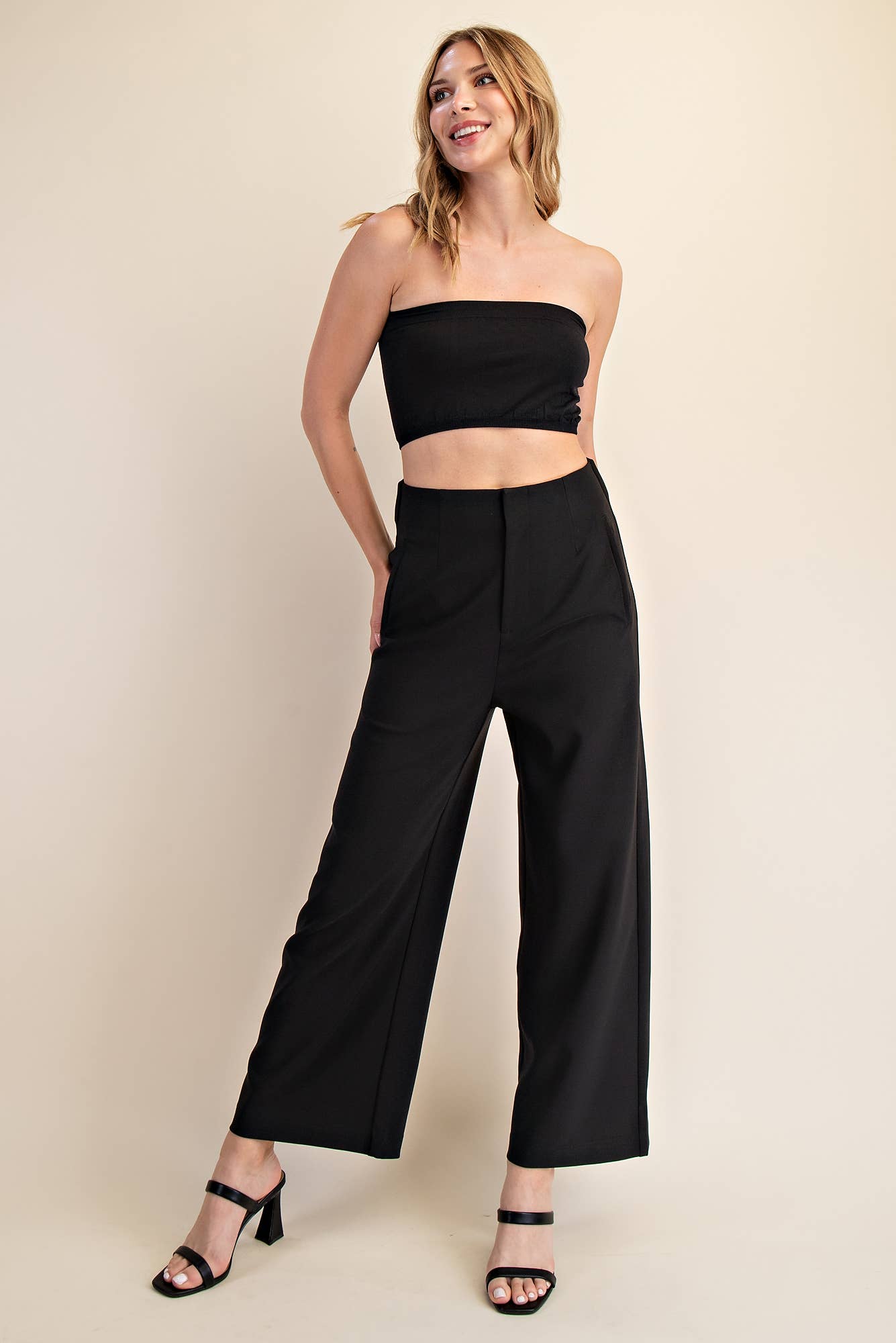 High Waist Wide Pants