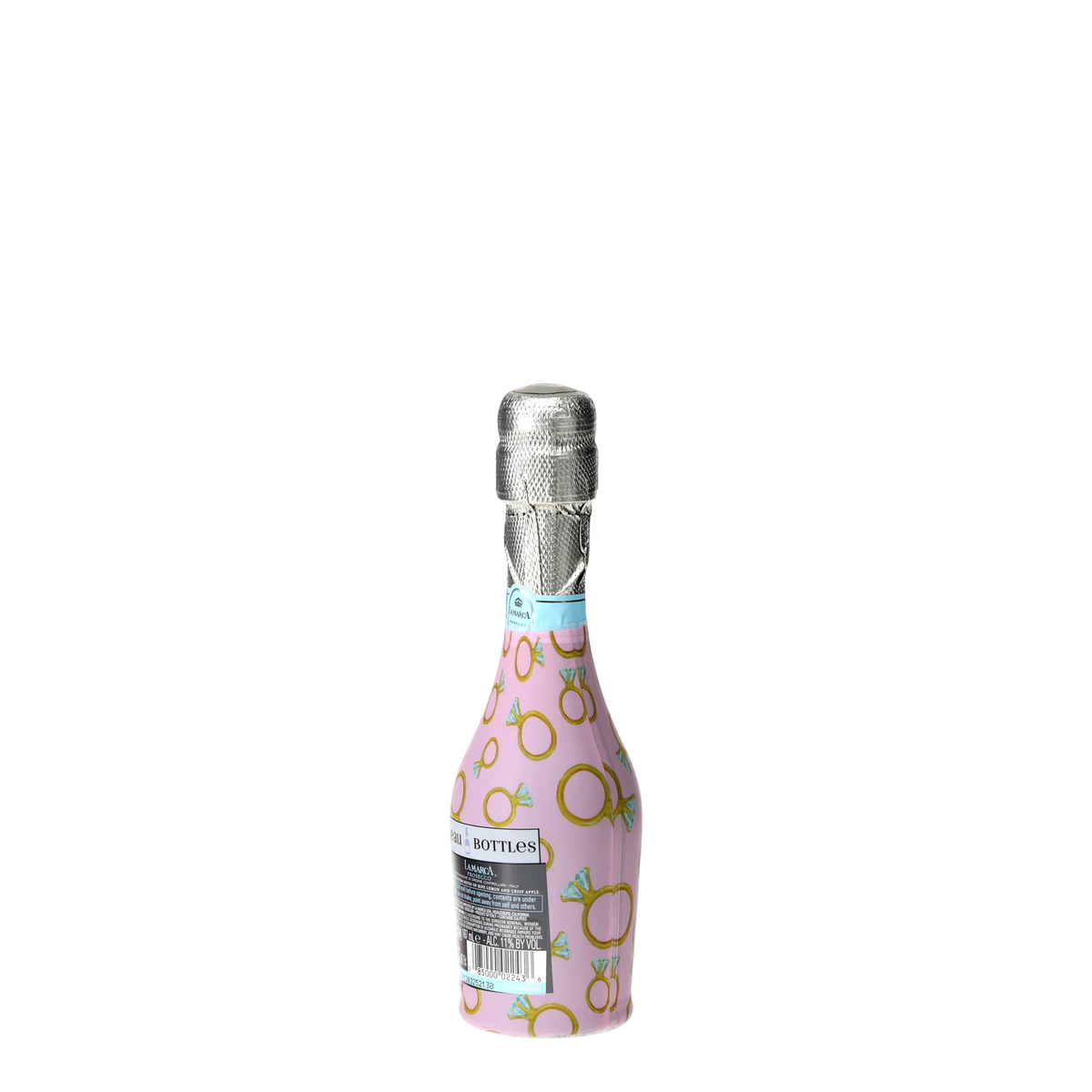 Beau Bottles Pink Engagement Ring - MINI Prosecco Collection - Set of 6 (Wraps Only)