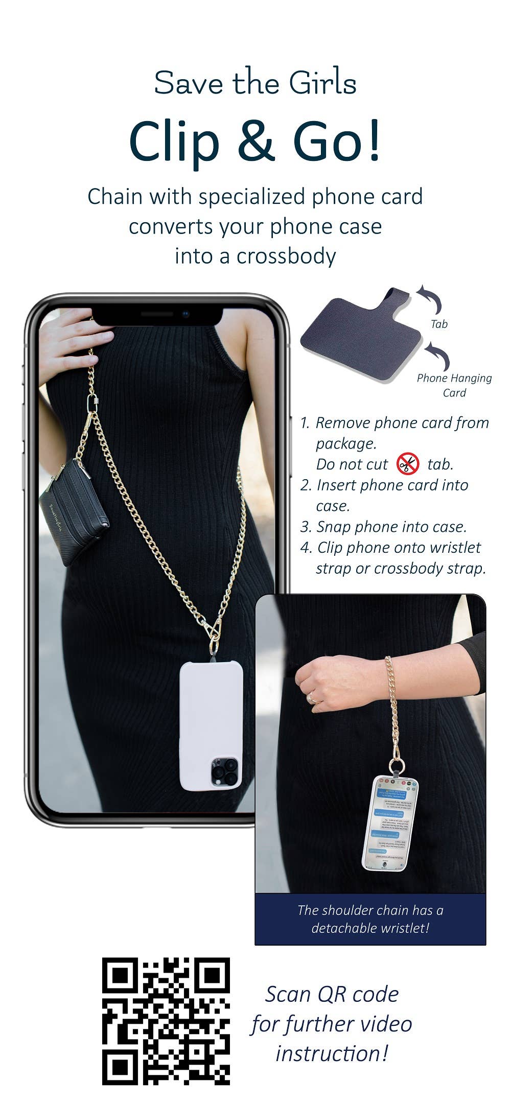 Clip & Go Crossbody Phone Accessory