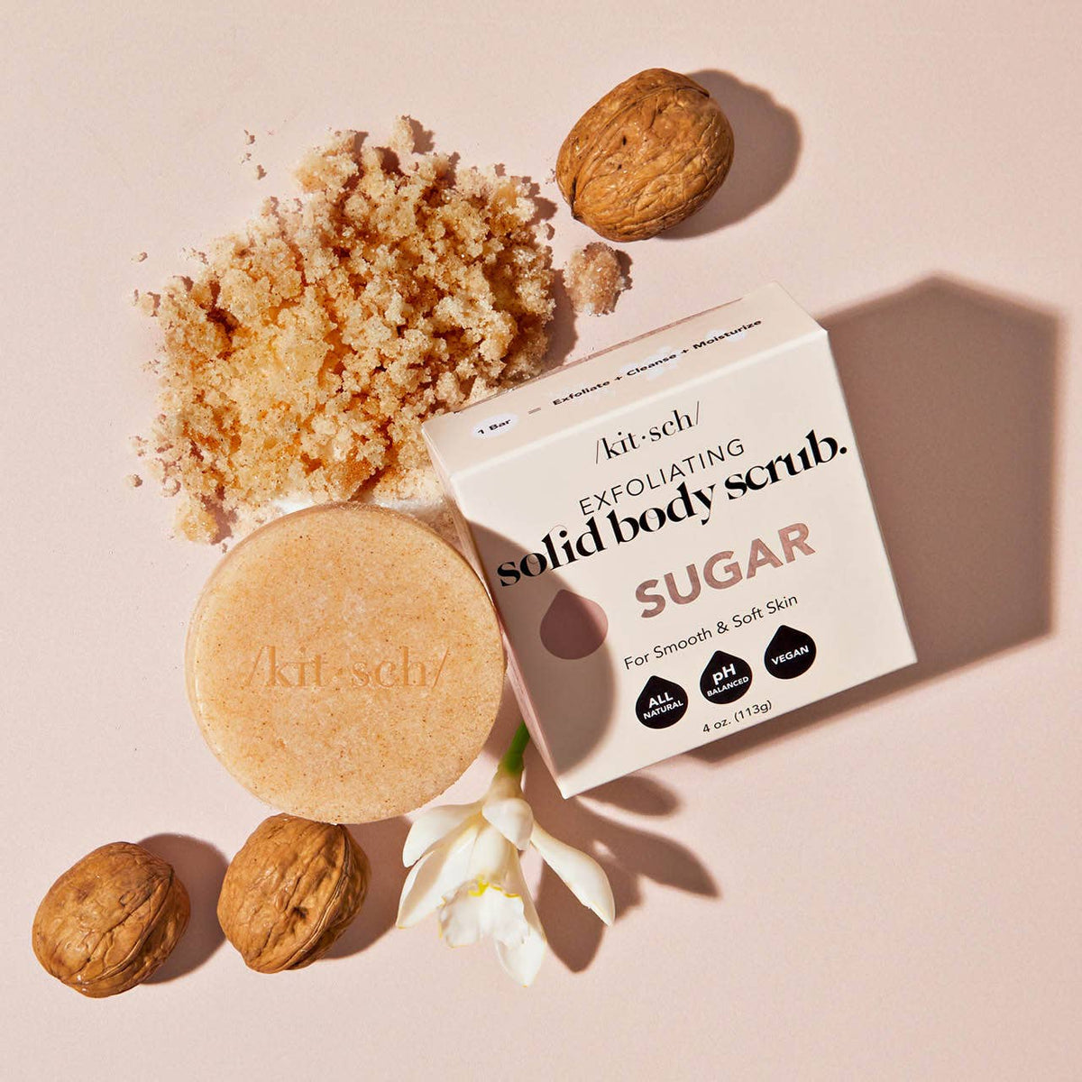 Sugar Exfoliating Body Scrub Bar KITSCH