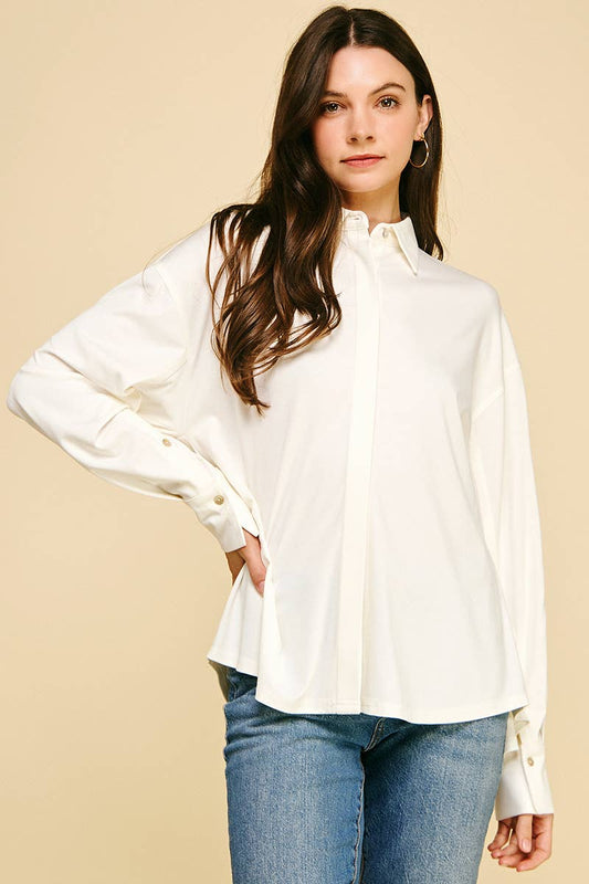BASIC COLLAR BUTTON DOWN SHIRT