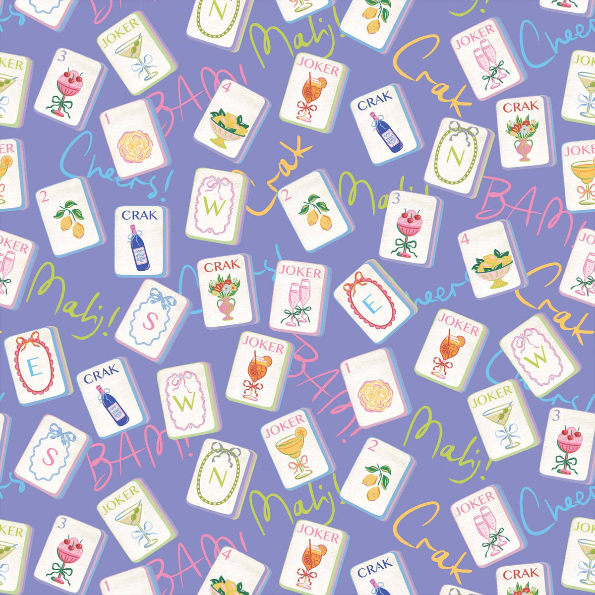 EVERVASE Wrap- Purple Mahjong