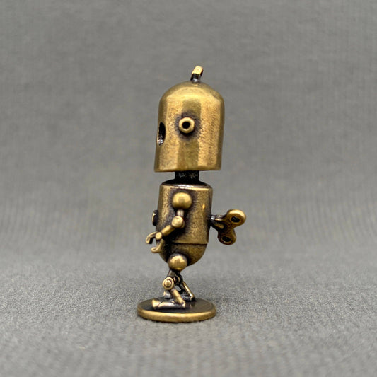 Mini Robot Brass Crafts Desktop Ornaments