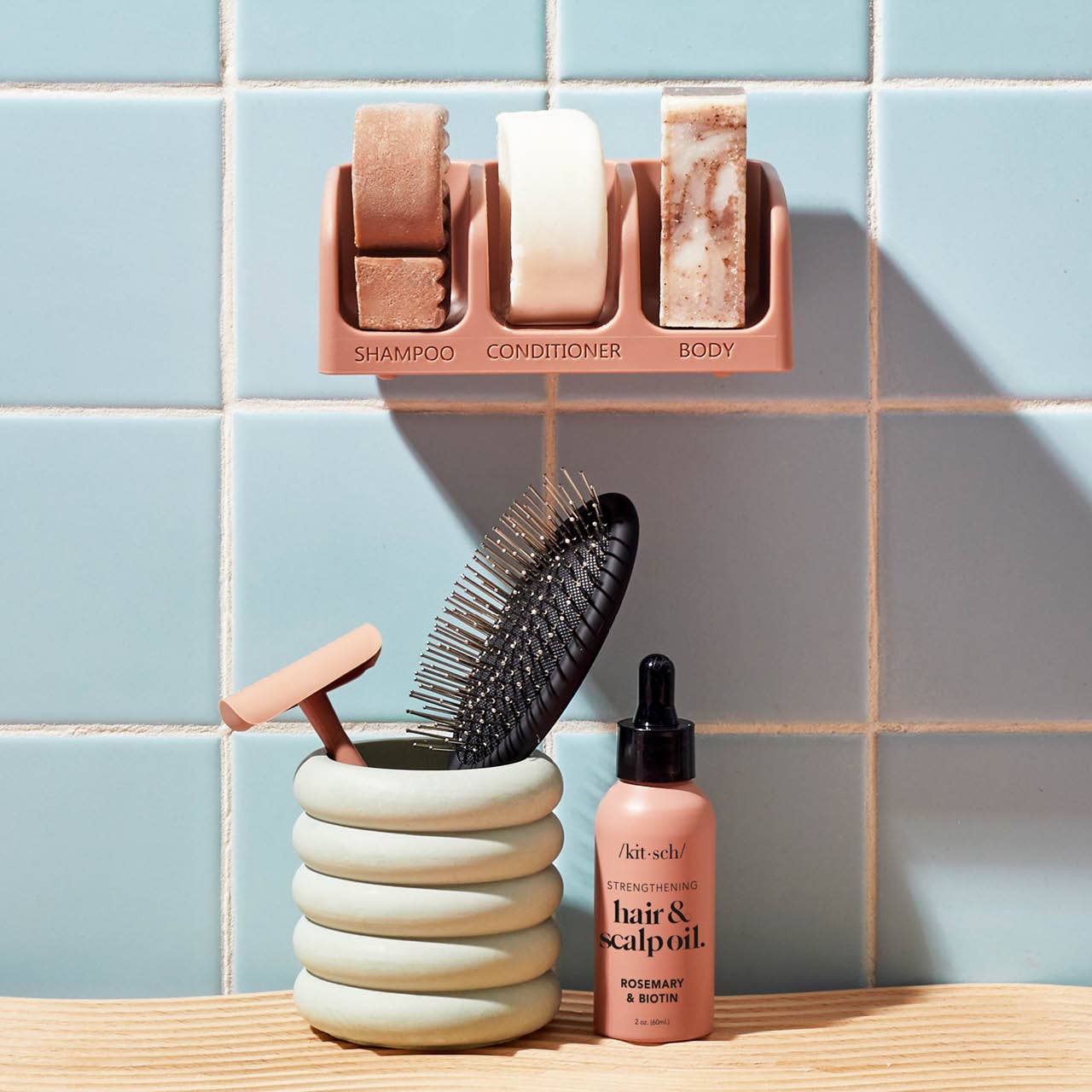 Bottle-Free Beauty Self-draining Soap Dish KITSCH