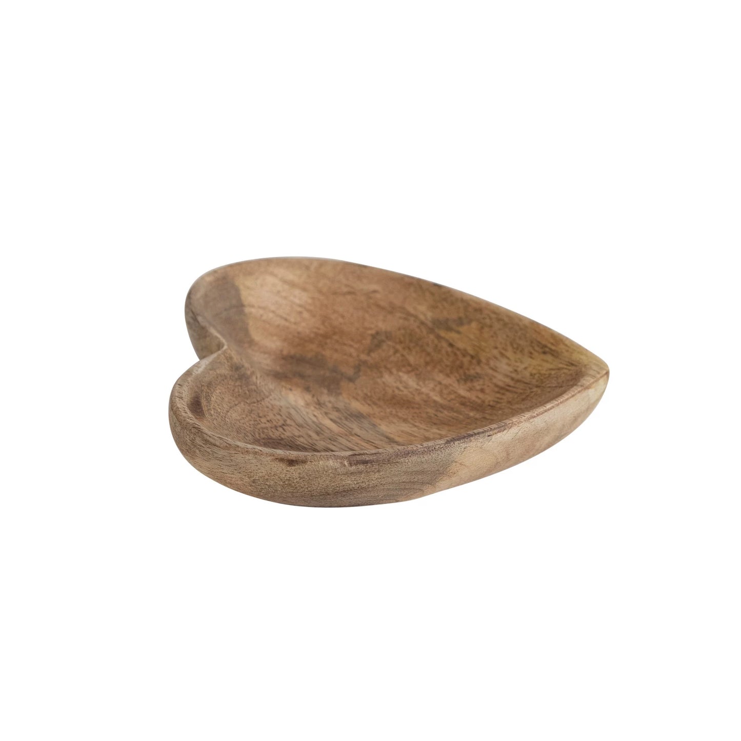 Hand Carved Mango Wood Heart Tray