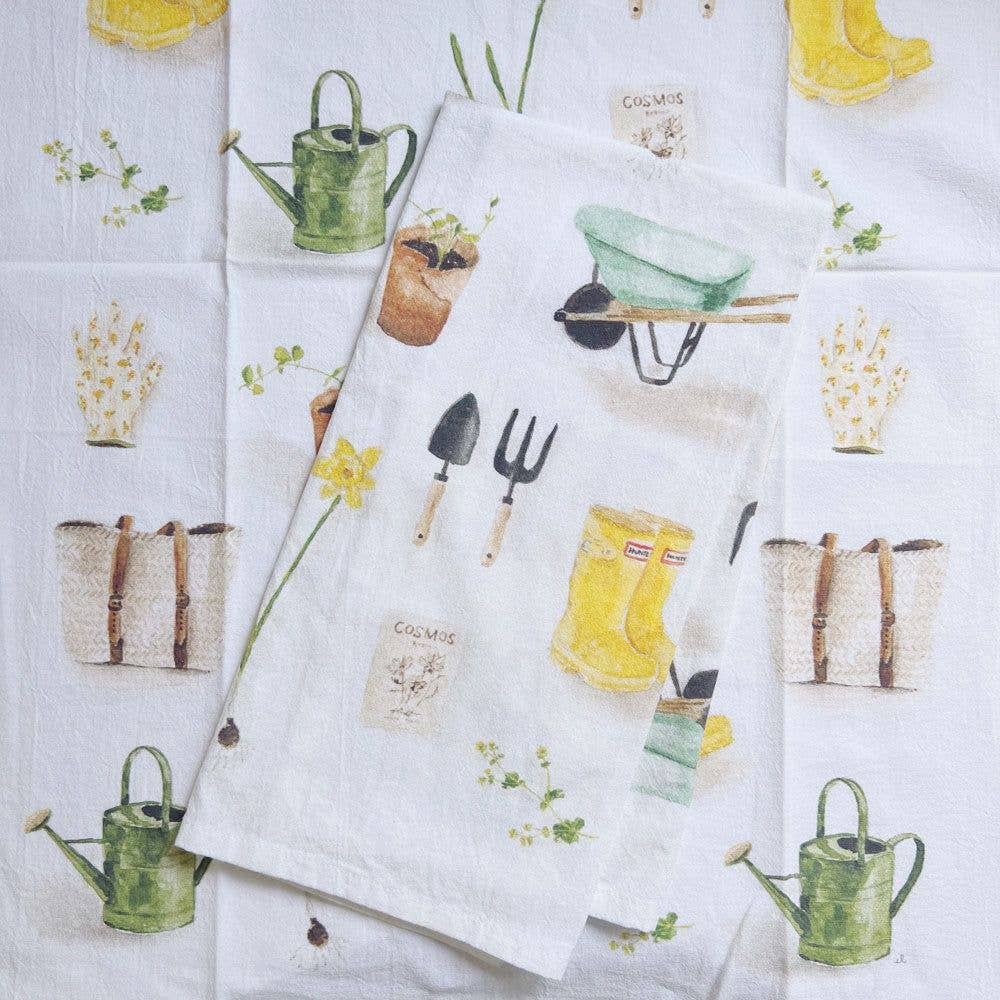 Gardening tea towel emily lex studio