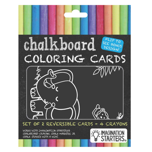 Chalkboard MiniMats Farm & Jungle Coloring Kit Imagination Starters