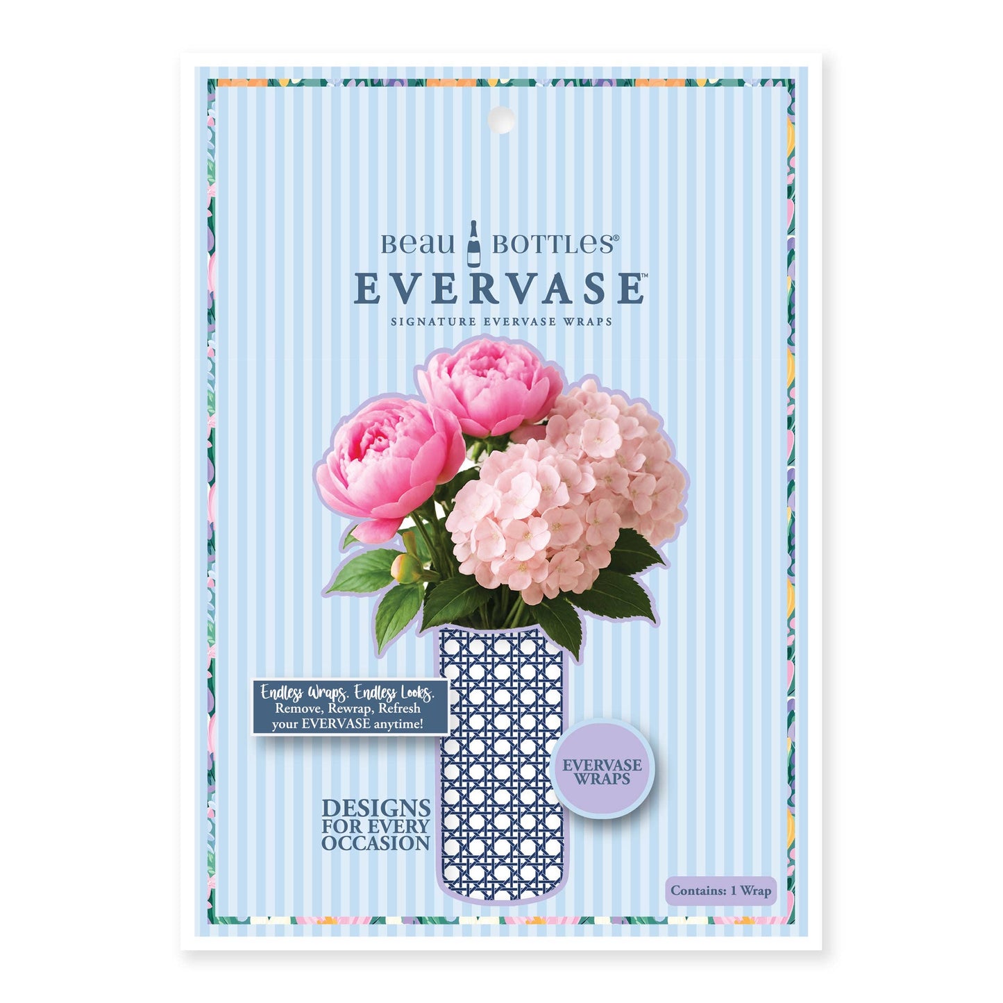 EVERVASE Wrap- Navy and White Cane