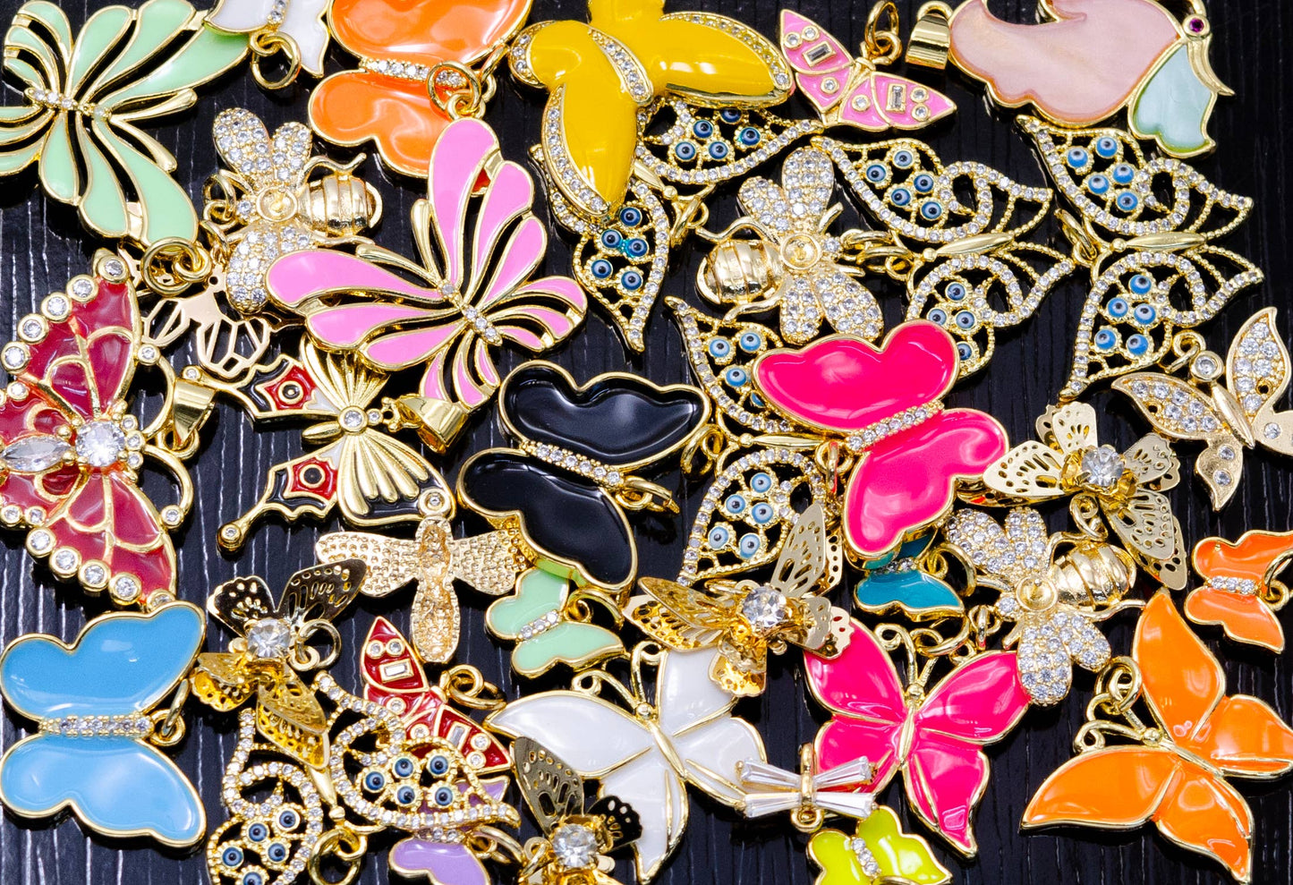 Random Bulk Gold Charm Assorted Mix Bar Charm Supply