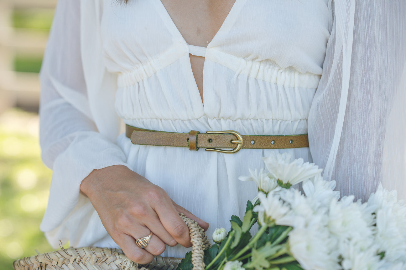 Skinny Belt with Simple Equestrian Buckle Most Wanted USA