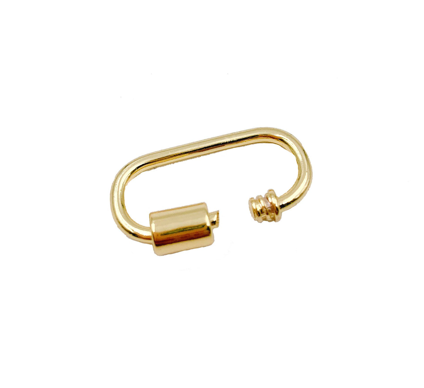 Gold Filled Oval Carabiner Screw Clasp Beads Creation