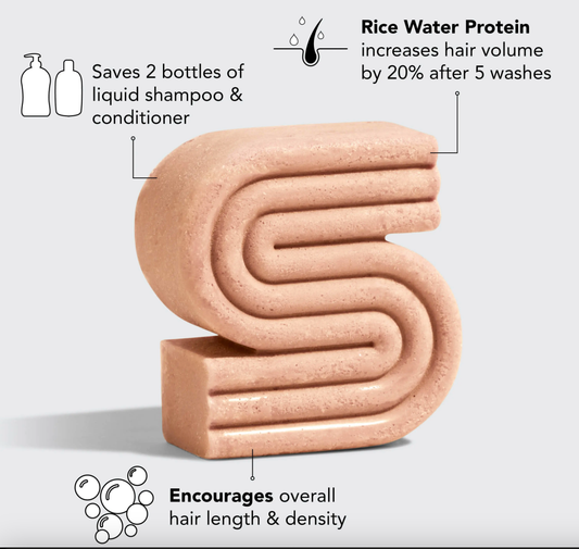 Rice Water Protein Shampoo Bar for Hair Growth KITSCH