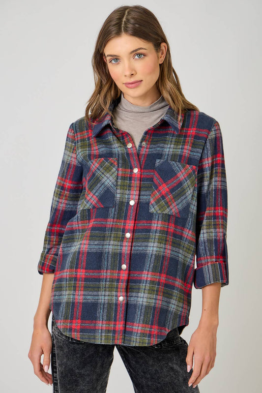 Plaid Shirt Jacket
