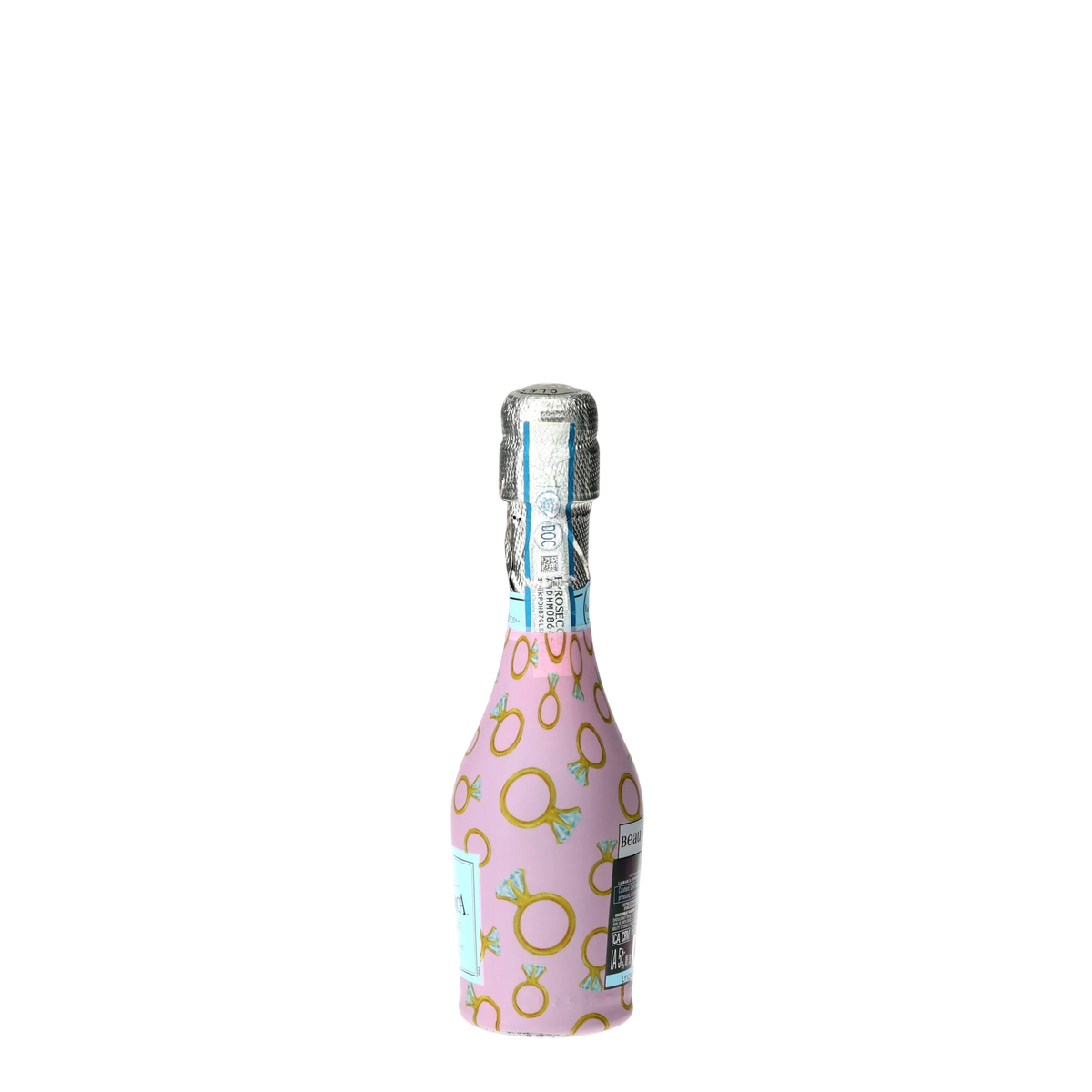 Beau Bottles Pink Engagement Ring - MINI Prosecco Collection - Set of 6 (Wraps Only)
