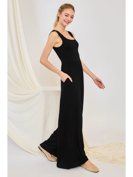 Square Neck Tank Jumpsuit