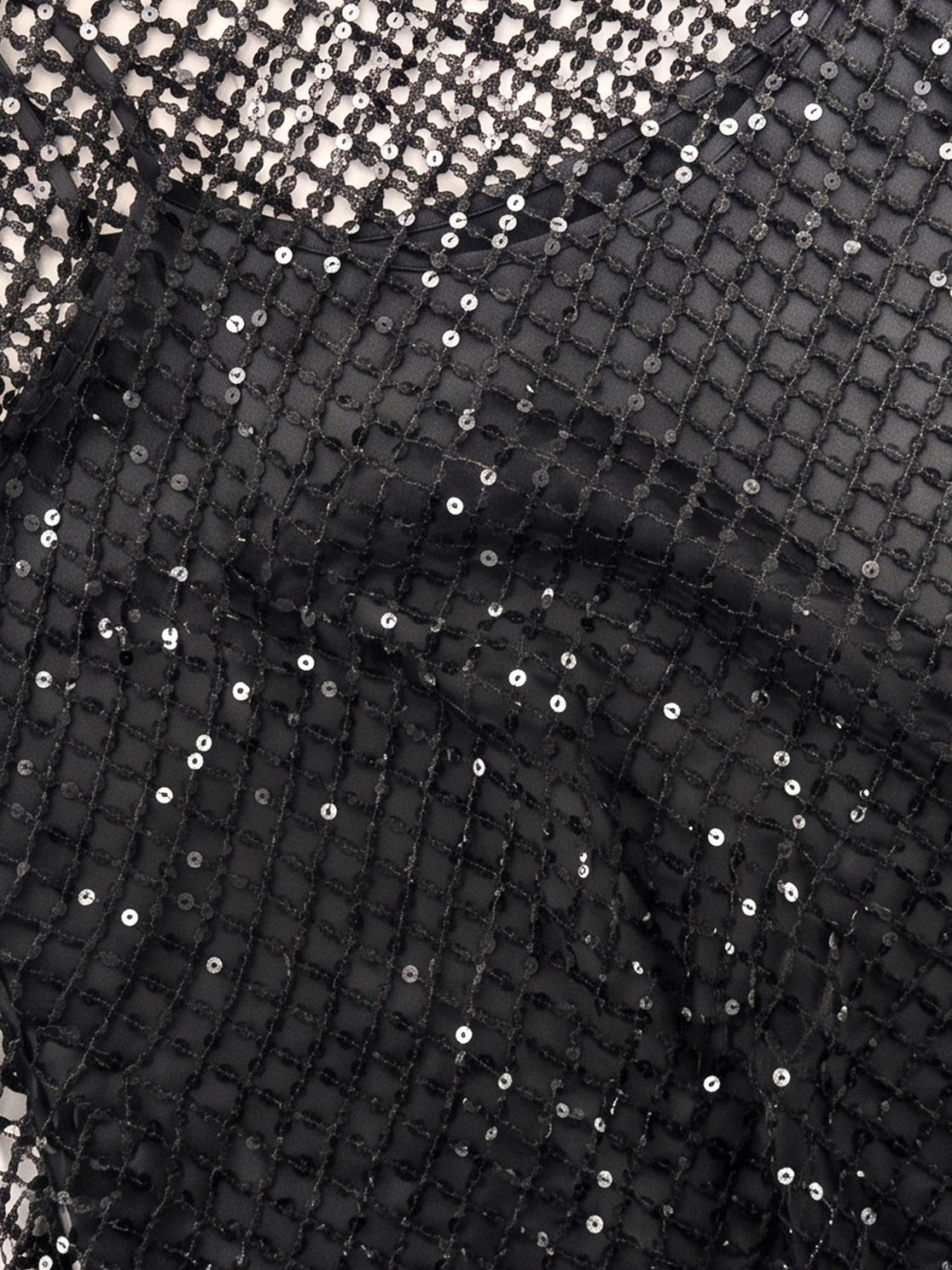 Sequin Mesh Overlay with Cami