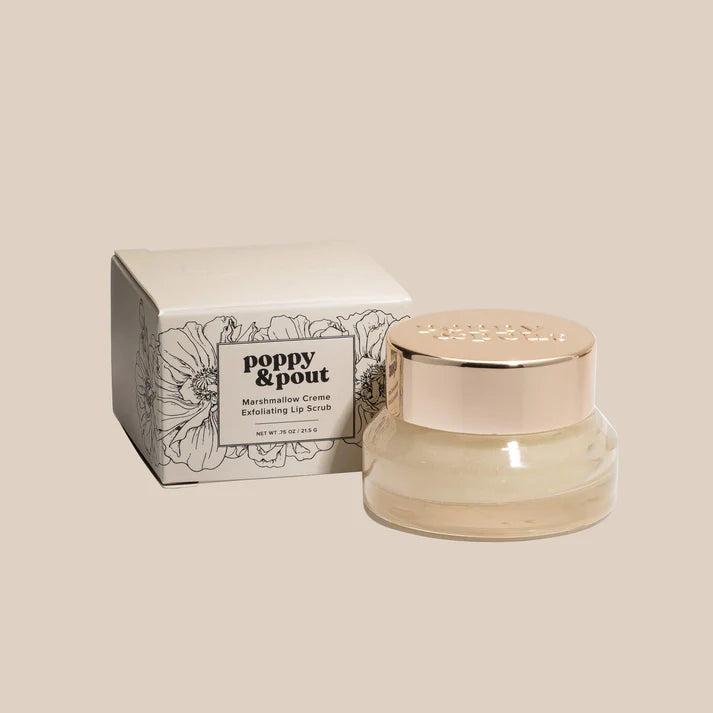 Marshmallow Creme Lip Scrub Poppy & Pout
