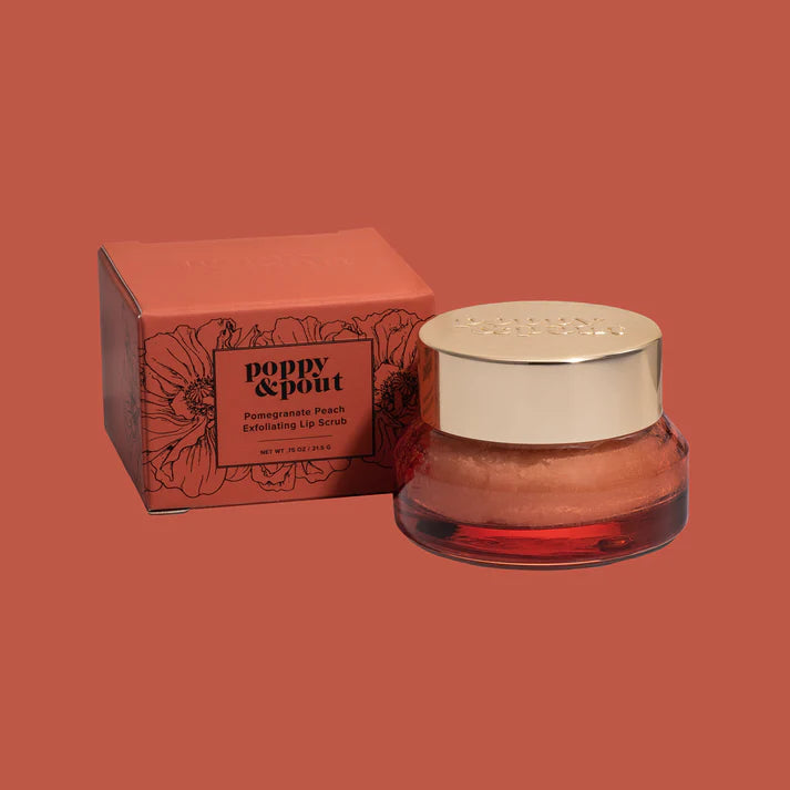 Pomegranate Peach Lip Scrub Poppy & Pout