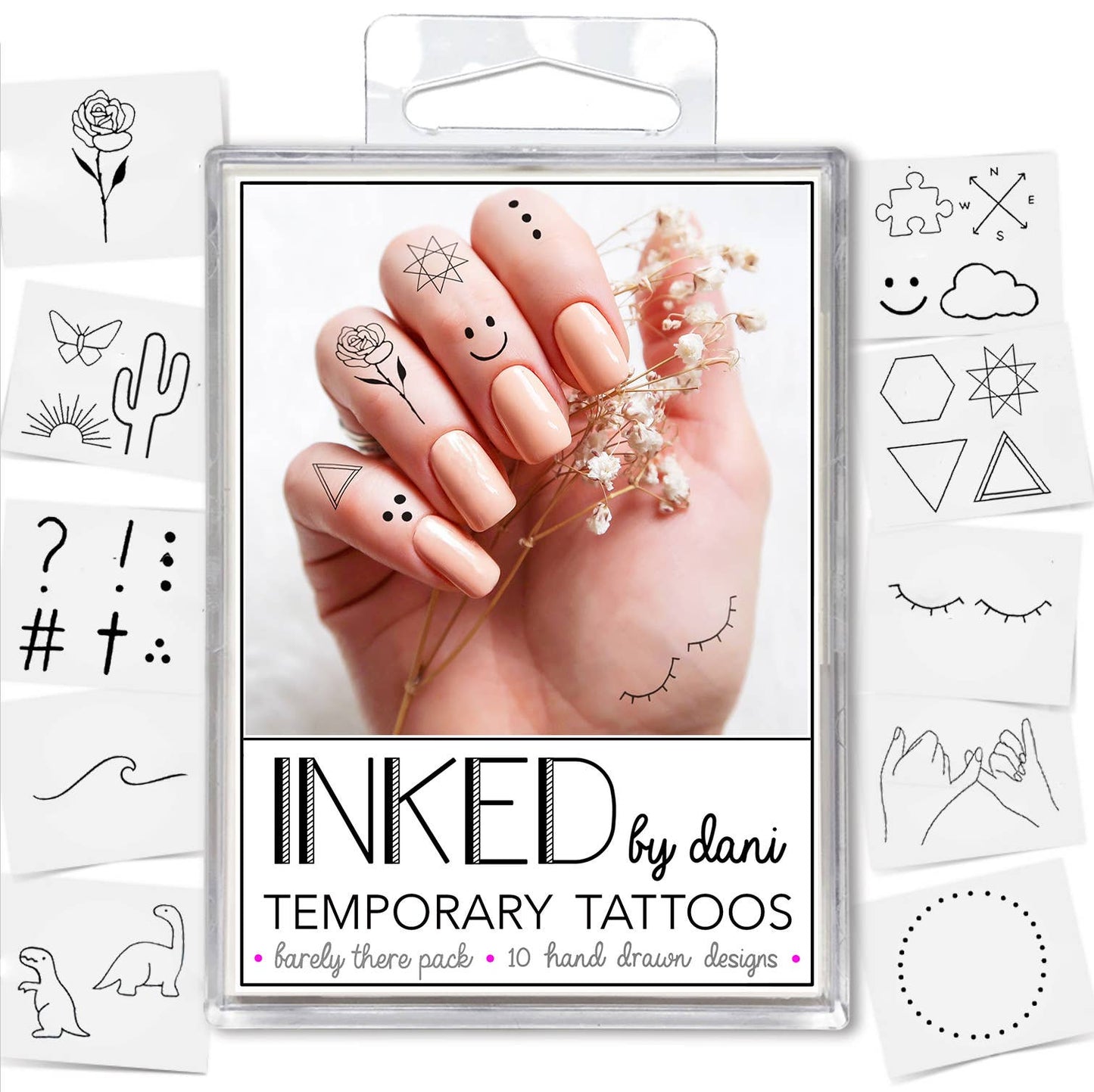 Barely There Temporary Tattoo Pack INKED by Dani