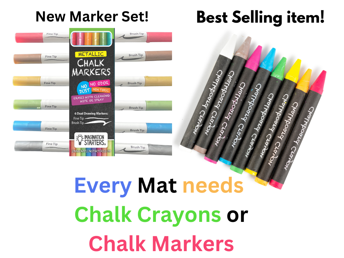 Chalkboard Crayons - Set of 8 Imagination Starters