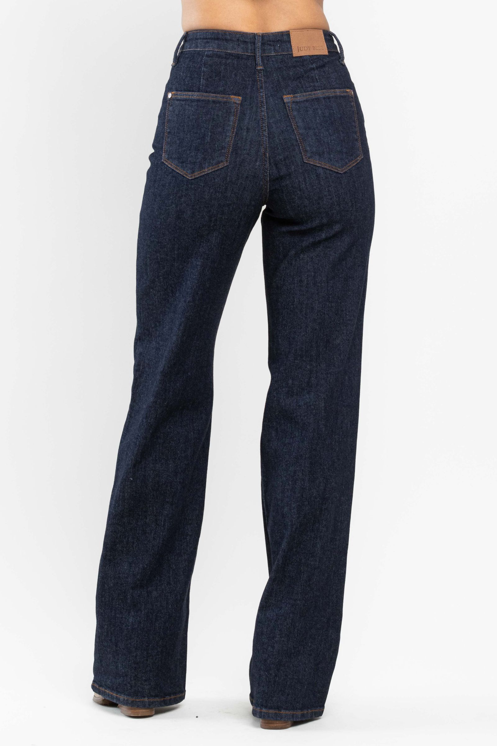 High Waist Front Seam Wide Leg Jeans Judy Blue