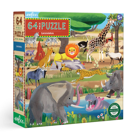 Savanna 64 Piece Puzzle eeBoo