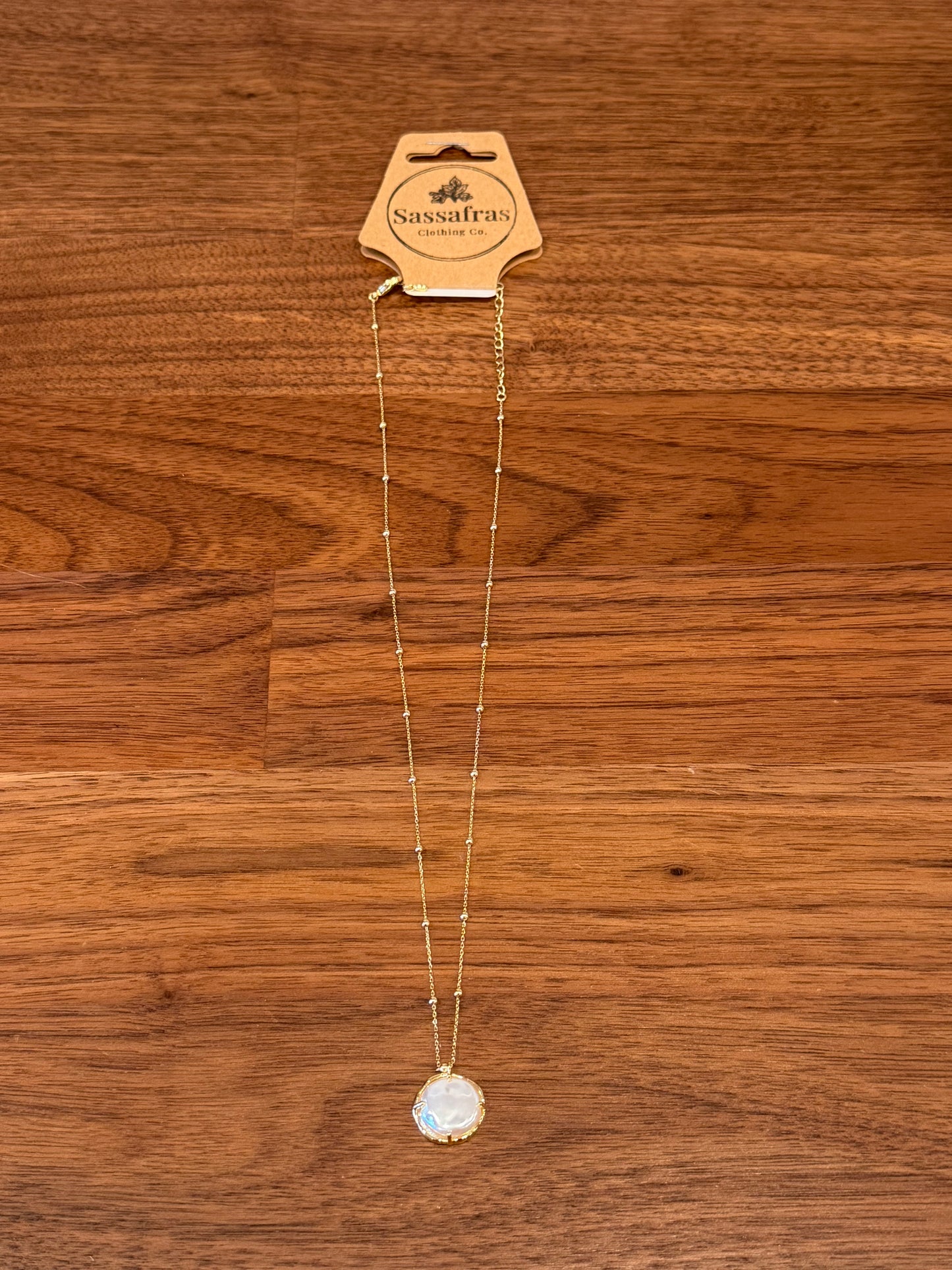 Freshwater Pearl Coin Necklace