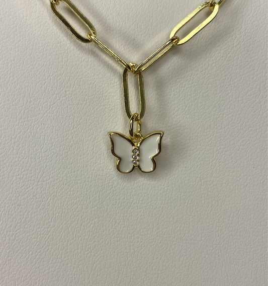 Small Enamel Butterfly Charm Origami Owl