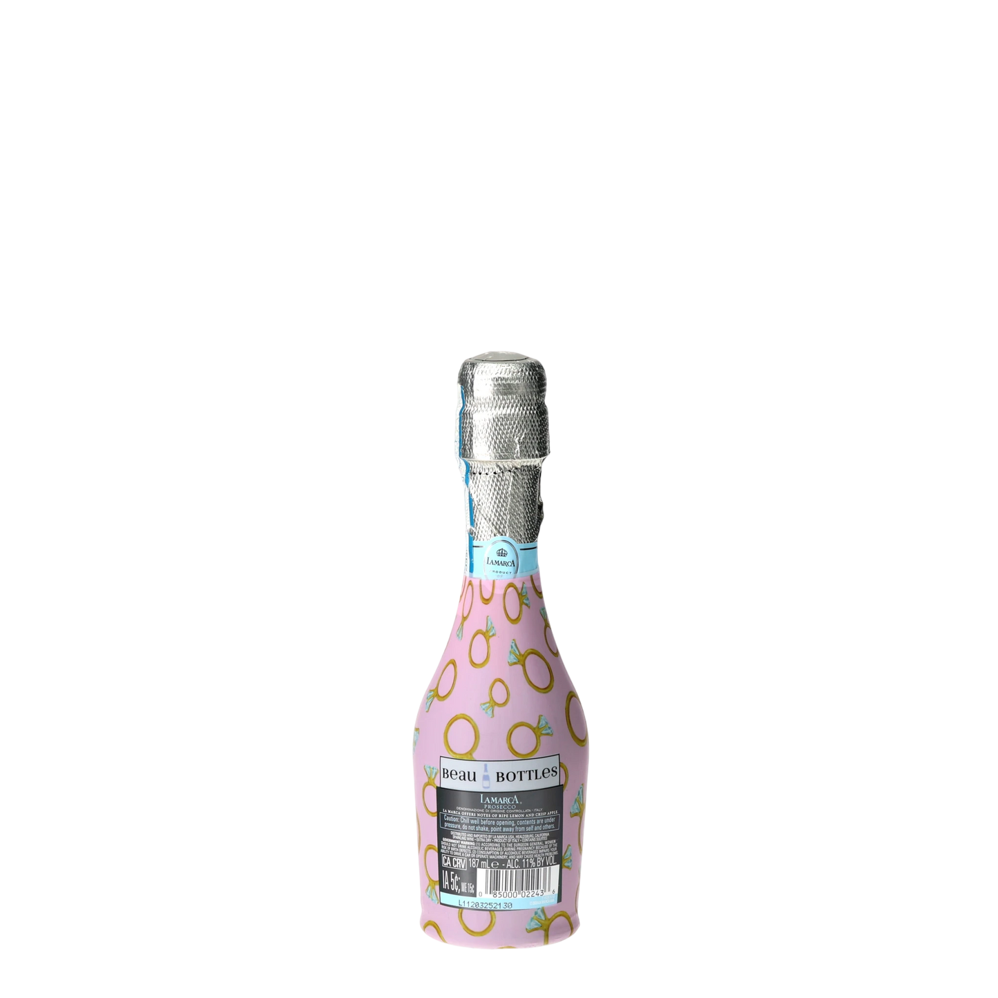 Beau Bottles Pink Engagement Ring - MINI Prosecco Collection - Set of 6 (Wraps Only)