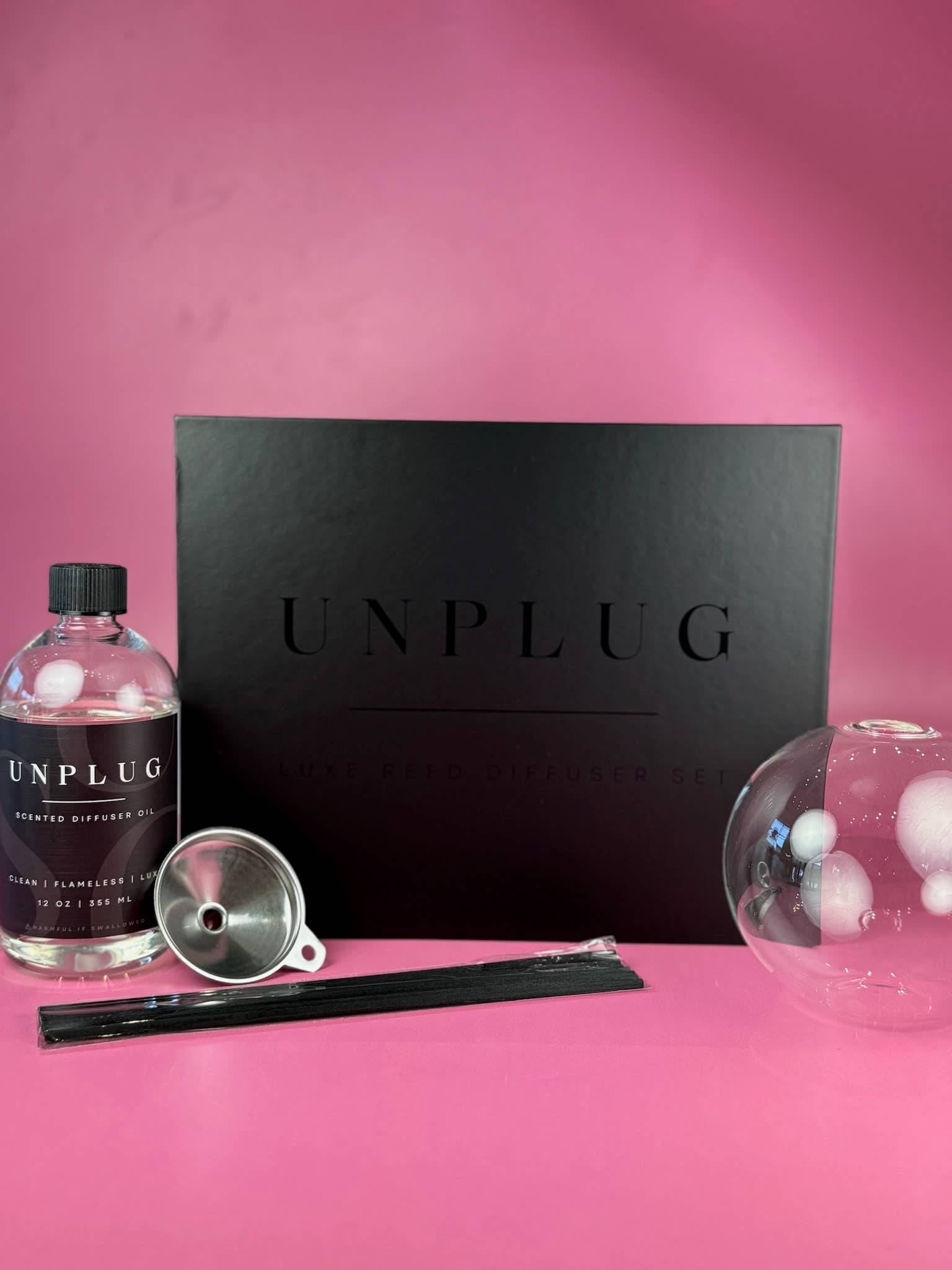 Luxe Reed Diffuser I Oil Diffuser Set Unplug Soy Candles