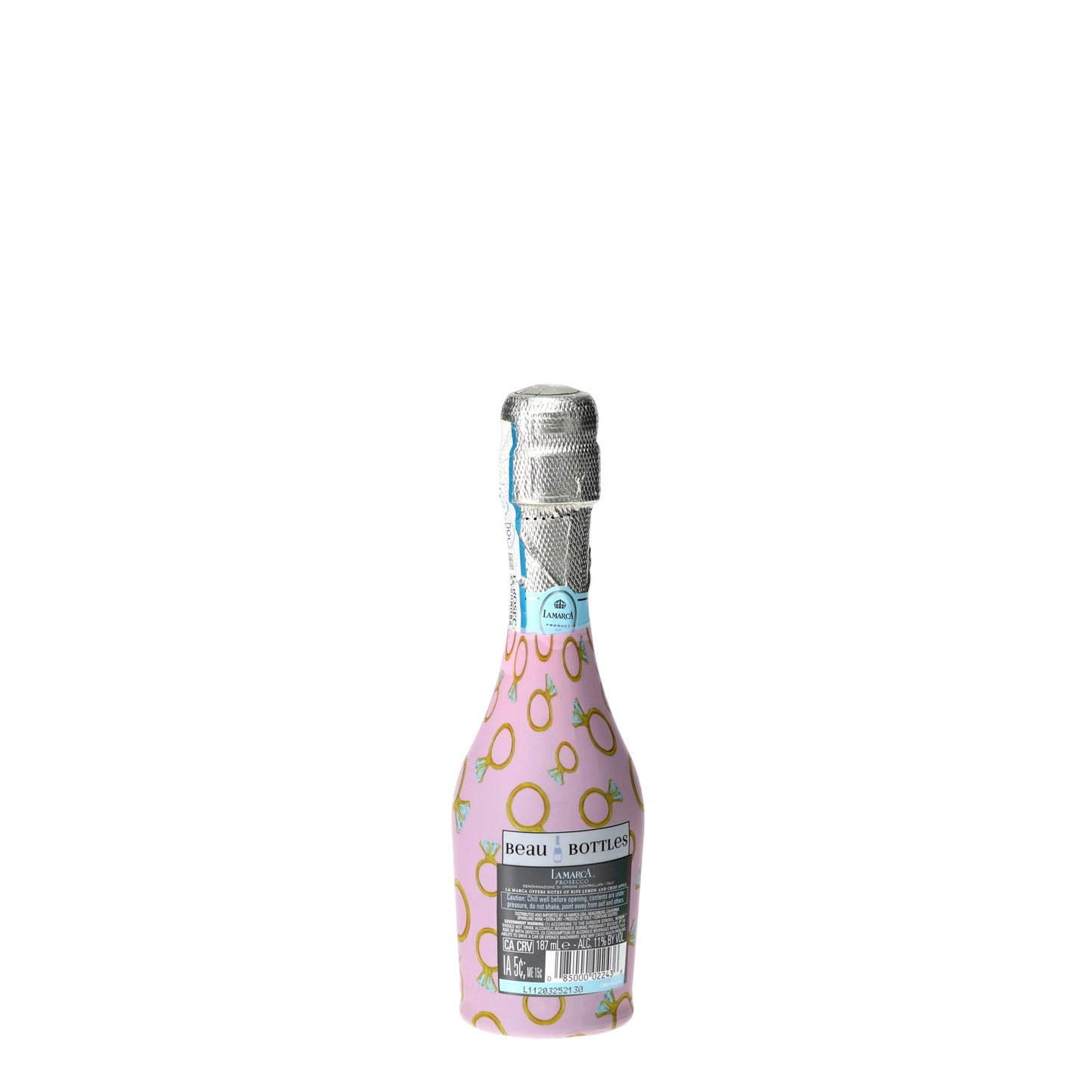 Beau Bottles Pink Engagement Ring - MINI Prosecco Collection - Set of 6 (Wraps Only)
