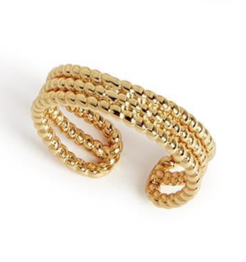 Gold Stack Gold Plated Rings Two's Company