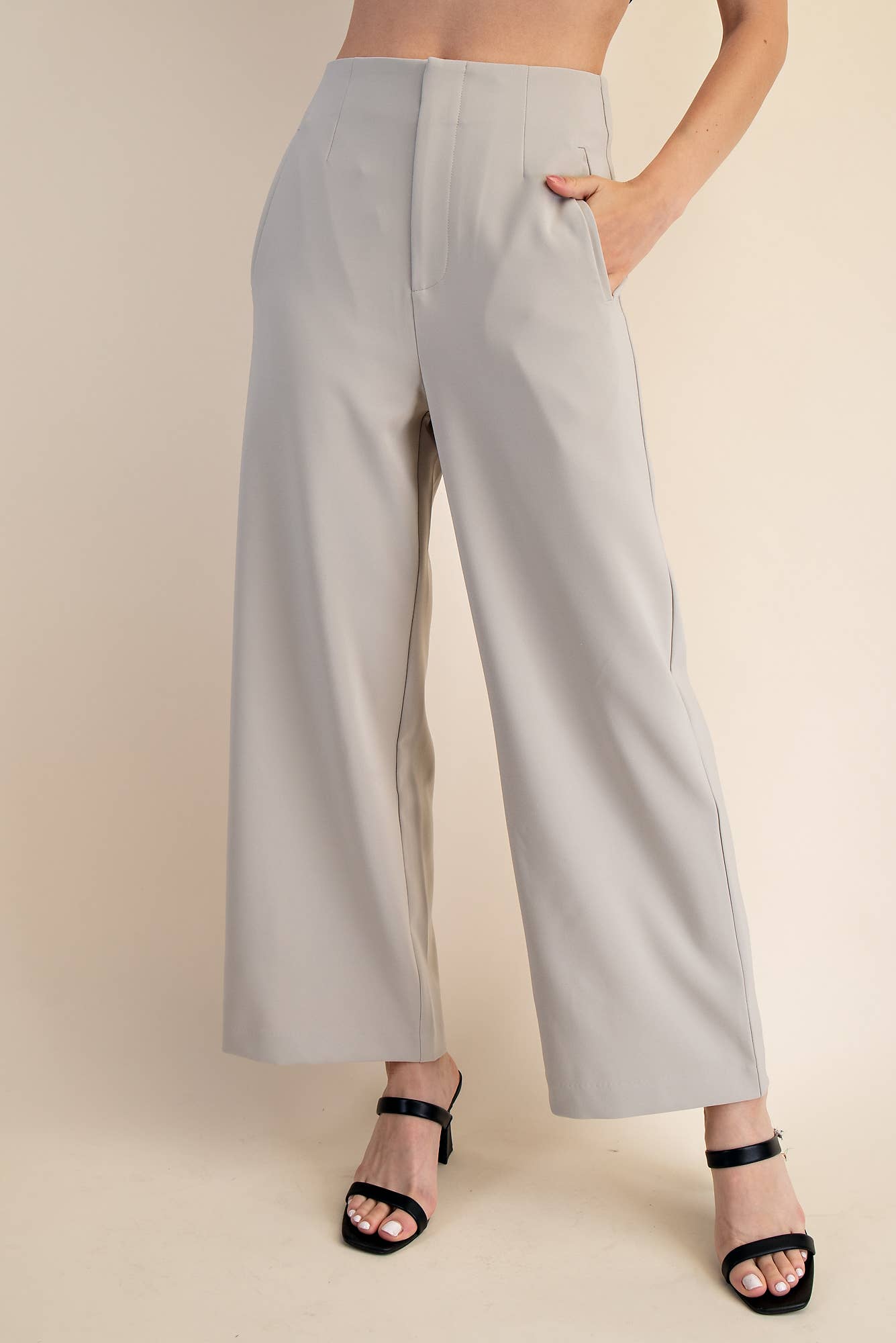 High Waist Wide Pants