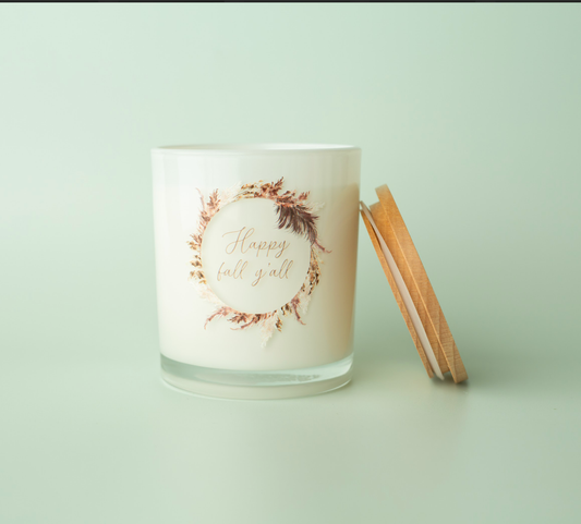 Happy Fall Y'all Soy Candle Unplug Soy Candles