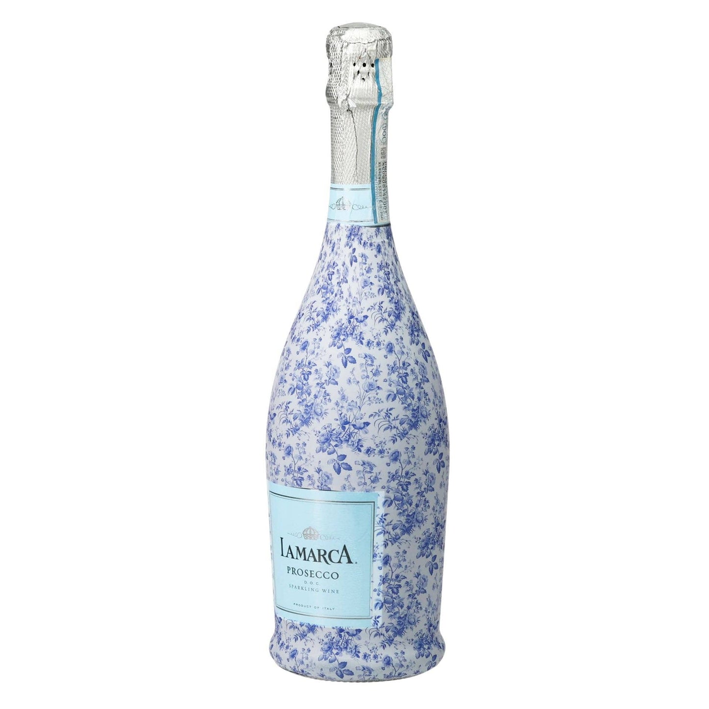 Beau Bottles Grandmillennial Blue Floral - Prosecco Collection