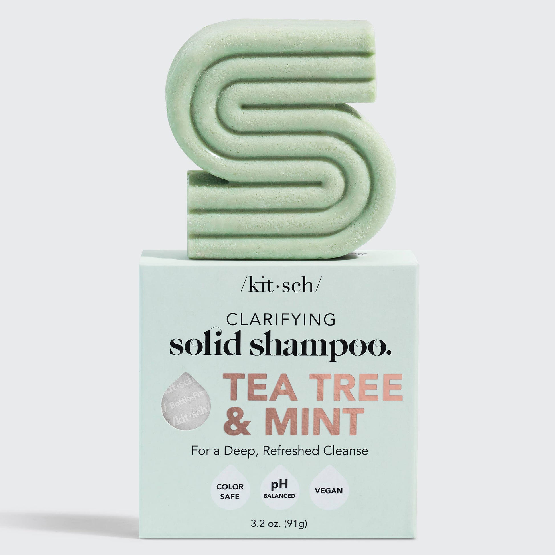 Tea Tree + Mint Clarifying Shampoo Bar KITSCH