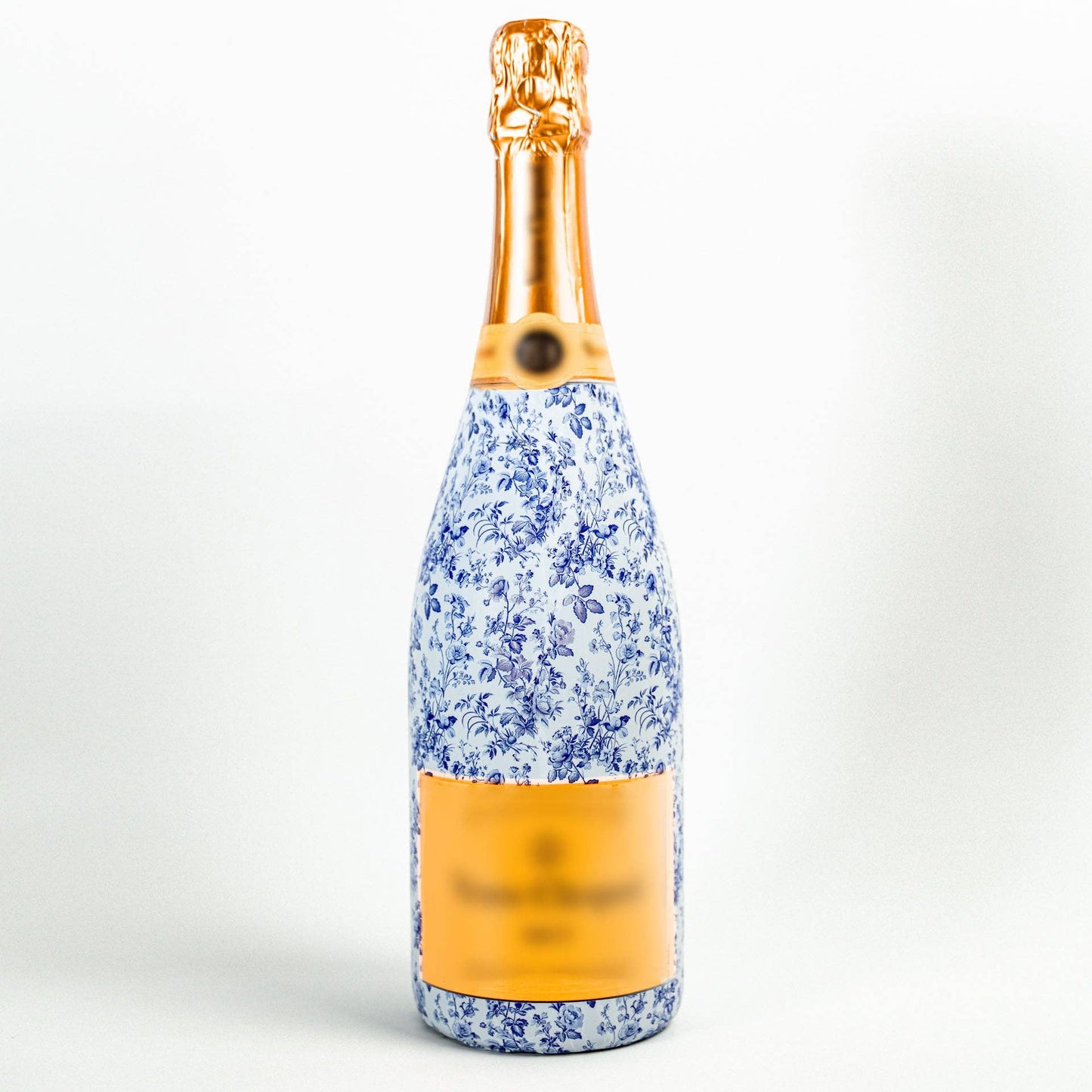 Beau Bottles Grandmillennial Blue Floral - Champagne Collection