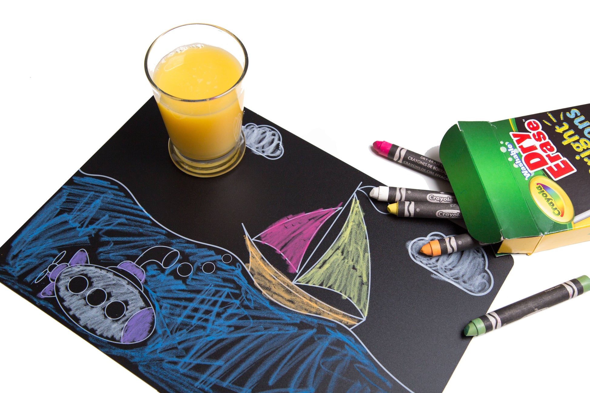 Chalkboard Transportation Travel Placemat - Set of 4 Imagination Starters