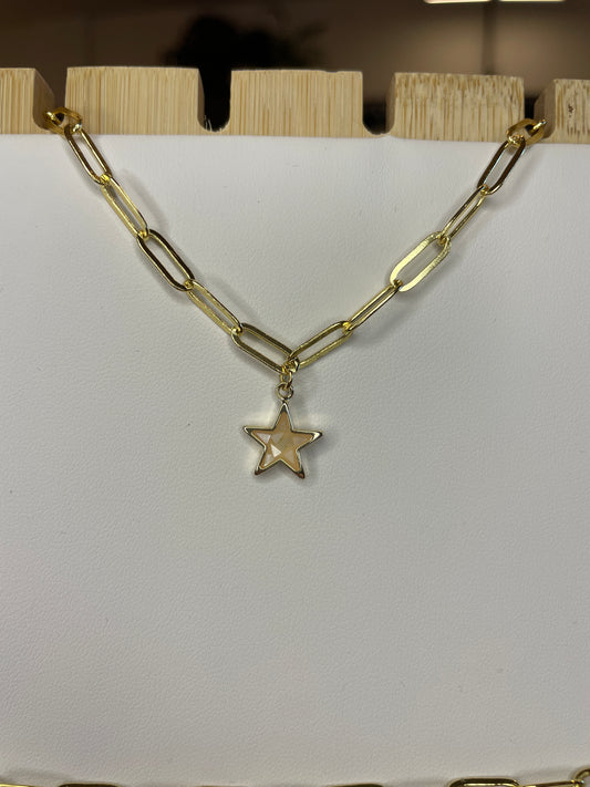 Crushed Stone Filled Star Charm Origami Owl