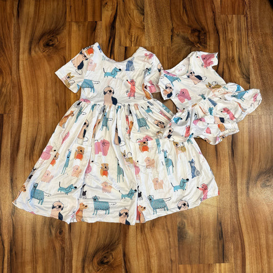 Puppy Pals Pocket Twirl Dress