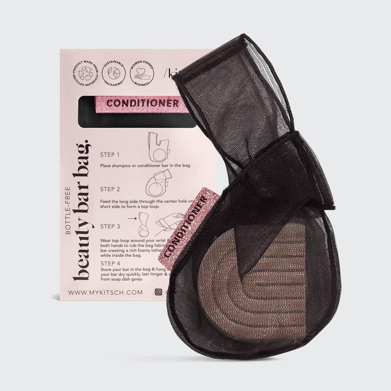 Conditioner Beauty Bar Bag - Black KITSCH