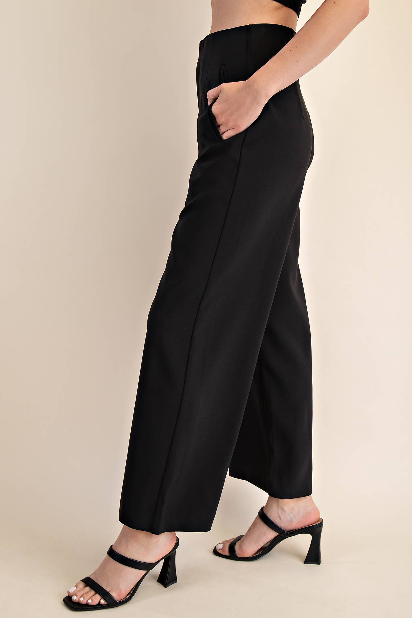 High Waist Wide Pants