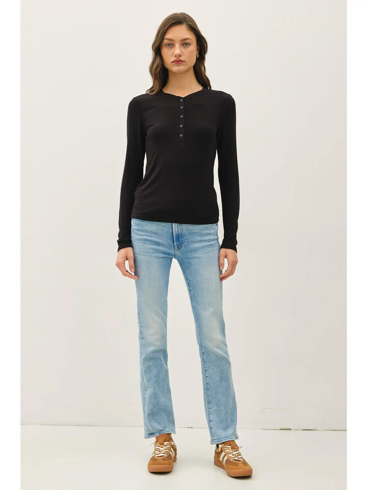 Modal Classic Ribbed Henley