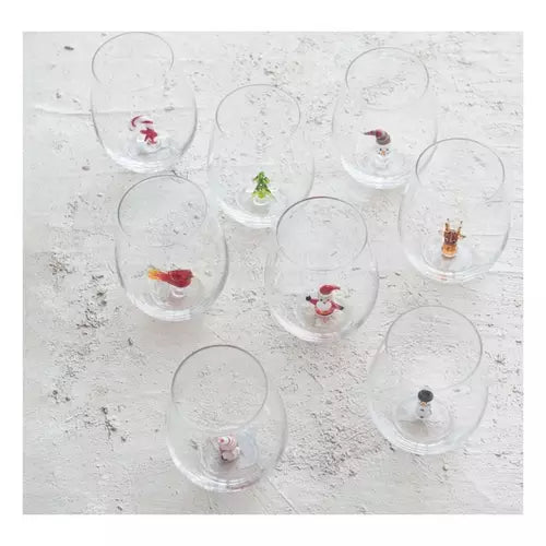 Holiday Icons Stemless Wine Glass