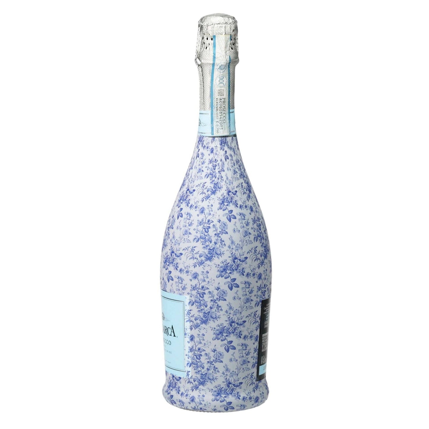 Beau Bottles Grandmillennial Blue Floral - Prosecco Collection